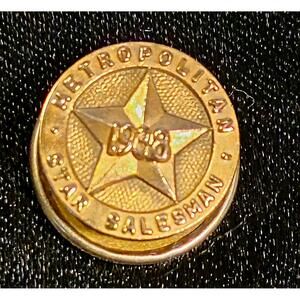 METROPOLITAN LIFE 1938 Employee Star Salesman Award Pin